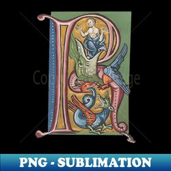 illuminated initial r - aesthetic sublimation digital file - unleash your inner rebellion