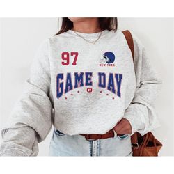 vintage new york football game day crewneck sweatshirt / t-shirt, giant game day shirt, ny giant sweatshirt, new york fa