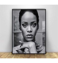 rihanna poster,rihanna print rihanna print art, rihanna photo,