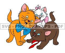 disney cat marie svg, kitten cat marie png, cartoon customs svg, eps, png, dxf 174