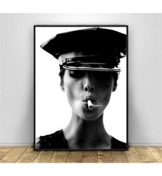 christy turlington poster,christy turlington,smoking print, christy photo,christy black