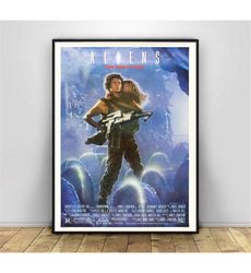 aliens vintage movie poster wall painting retro poster