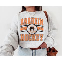 anaheim duck sweatshirt, vintage anaheim duck sweatshirt \ t-shirt, ducks sweater, ducks t-shirt, hockey fan shirt, retr