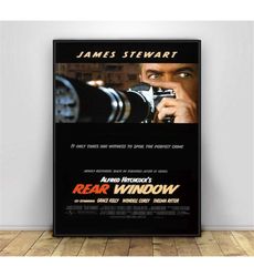1954 rear window movie poster wall painting home