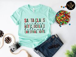 santa claus shirt, santa claus lover shirt, hot chocolate christmas gift, santa approved northpole hot cocoa shirt, hot
