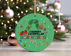 the very hungry caterpillar ornament, christmas teacher gift, children book lover gift