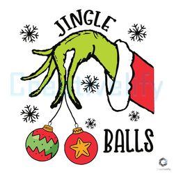 funny jingle balls grinch hand svg merry xmas file cutting