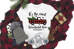 its the most wonderful time of the year shirt, christmas shirt, christmas buffalo plaid truck shirt, christmas truck shi