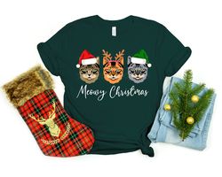 meowy christmas shirt, christmas cat shirt, christmas cat lover shirt, christmas family shirt, merry christmas shirt, ch