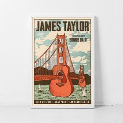 james taylor music gig concert poster classic retro rock vintage wall art print decor canvas poster