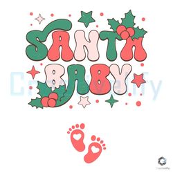 santa baby christmas svg pregnancy announcement file