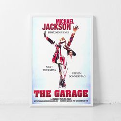 michael jackson music gig concert poster classic retro rock vintage art print decor canvas poster