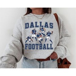 dallas football sweatshirt, vintage style dallas football, cowboys shirt for women