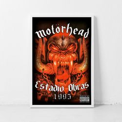 motorhead music gig concert poster classic retro rock vintage wall art print decor canvas poster-1