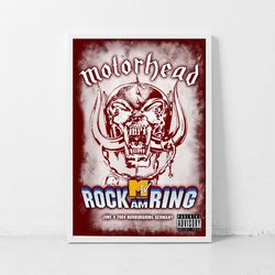 motorhead music gig concert poster classic retro rock vintage wall art print decor canvas poster-4