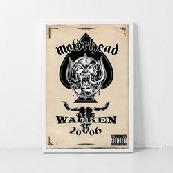 motorhead music gig concert poster classic retro rock vintage wall art print decor canvas poster-5