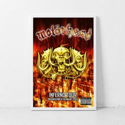 motorhead music gig concert poster classic retro rock vintage wall art print decor canvas poster-6