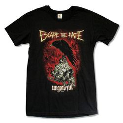 men&8217s fashion escape the fate \ungrateful\ black t shirt