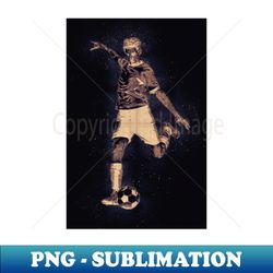 abstract football player artwork - decorative sublimation png file - bring your designs to life