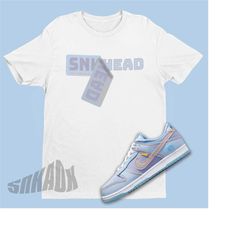 sneaker sticker shirt to match dunk argon - argon dunks matching shirt - sneaker match shirt