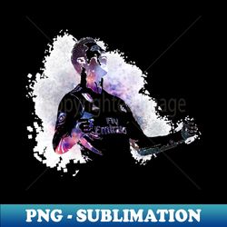 football soccer player - abstract watercolor style - modern sublimation png file - defying the norms