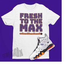 fresh to the max shirt to match air max 2 cb 94 suns - retro air max 2 matching sneaker graphic t-shirt