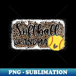 leopard softball grandma   softball grandma - png sublimation digital download - revolutionize your designs