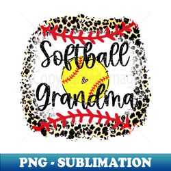 leopard softball grandma   softball grandma - aesthetic sublimation digital file - create with confidence