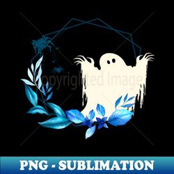 halloween time spooky ghost with spider - stylish sublimation digital download - defying the norms