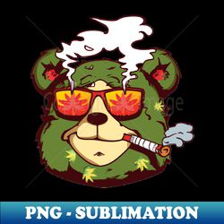 weed themed smokey the bear - modern sublimation png file - perfect for creative projects