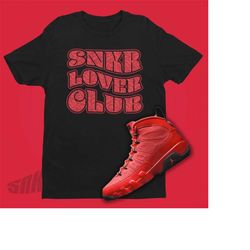 air jordan 9 chile red sneaker lover club shirt - retro 9 shirt - jordan 9 matching sneaker tee - chile pepper svg