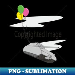 maus flew into the sky on balloons - elegant sublimation png download - perfect for sublimation art