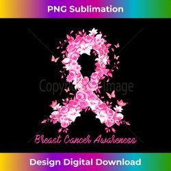 breast cancer awareness butterfly floral pink ribbon women - bespoke sublimation digital file - infuse everyday with a celebratory spirit