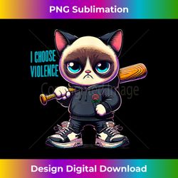 i choose violence cat tank top - sleek sublimation png download - craft with boldness and assurance