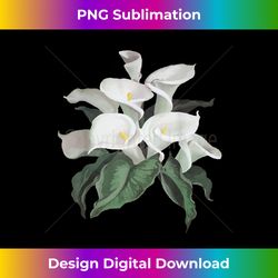 artistic cream white calla lilies bouquet isolated - classic sublimation png file - reimagine your sublimation pieces