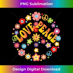 peace sign love 60s 70s groovy hippie costume halloween - eco-friendly sublimation png download - elevate your style with intricate details