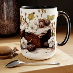 chocolate mug chocolate lover gifts chocolate pattern decor chocolate brownie c