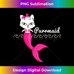 adorable purrmaid t women girls mermaid s - bohemian sublimation digital download - customize with flair