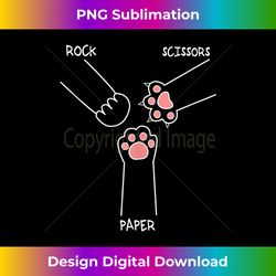 cat rock paper scissors hand game cute paw funny cat tank top - sophisticated png sublimation file - immerse in creativity with every design