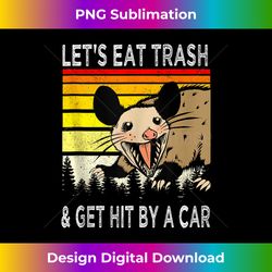 funny opossum possum eat trash animal lover tank top - urban sublimation png design - enhance your art with a dash of spice