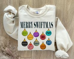 Merry Swiftmas Sweatshirt, Cute Famous Christmas Ball Shirt, The Eras Tour Christmas shirt, The Eras Tour Christmas TS V
