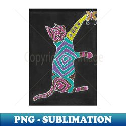 abstract cat - png transparent sublimation file - instantly transform your sublimation projects