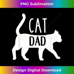 cat dad gift for father's day - futuristic png sublimation file - immerse in creativity with every design