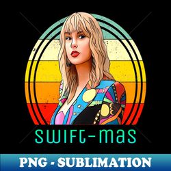 retro swiftmas - special edition sublimation png file - perfect for sublimation art