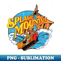 splash mountain  vintage style design - png sublimation digital download - add a festive touch to every day