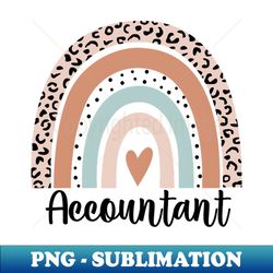 accountant rainbow leopard accounting life cpa fun - stylish sublimation digital download - capture imagination with every detail