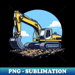 excavetor digger heavy equipment - instant png sublimation download - perfect for creative projects