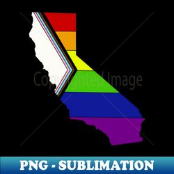 progress pride flag - california - vintage sublimation png download - perfect for creative projects