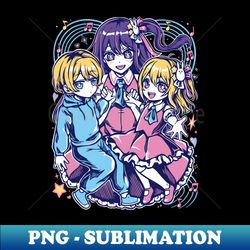 ai ruby y aqua - familia hoshino - oshi no ko - signature sublimation png file - spice up your sublimation projects