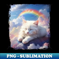 rainbow cat - professional sublimation digital download - instantly transform your sublimation projects